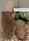 Wedding Wear Embroidered Flat Mules Summer Jutti Catalog
